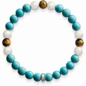 Image of Ladies Thomas Sabo Sterling Silver Size Large Rebel At Heart Bracelet
