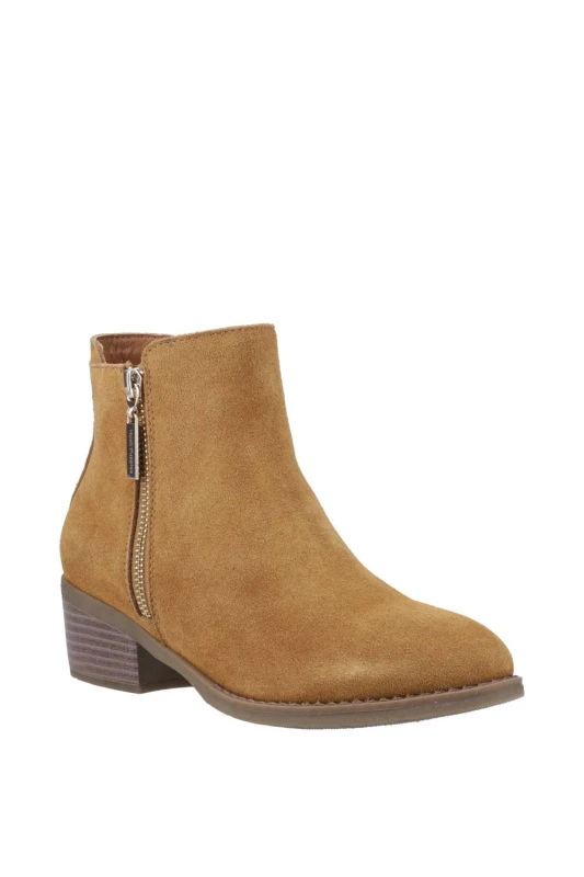 Image of Hush Puppies Womens Ingrid Zip Boot in Tan Size: 7 Tan Female 7