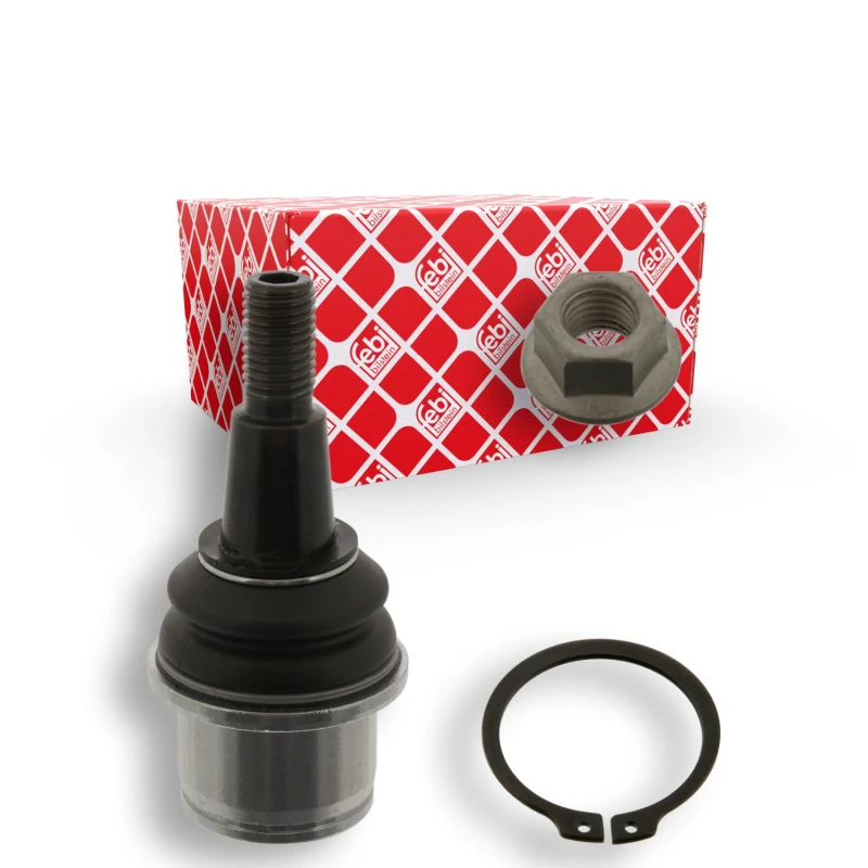Image of FEBI BILSTEIN 40887 Ball joint Front Axle Right, with lock nut, with retaining ring Support-/Steering Link (2462)