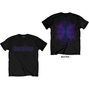 Image of Incubus - Trippy Neon Unisex Large T-Shirt - Black