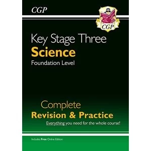 Image of New KS3 Science Complete Revision & Practice - Foundation (with Online Edition) Paperback / softback 2018