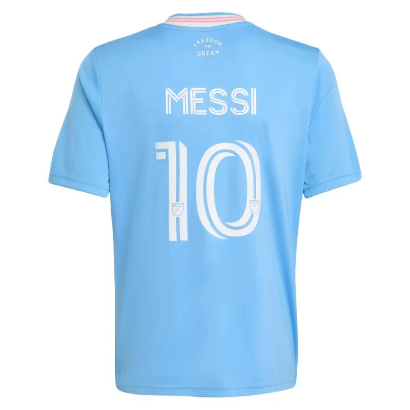 Image of Inter Miami 2025/26 Lionel Messi Third Shirt in Blue Size: Large Blue Unisex L