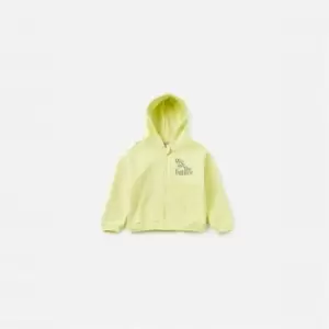 Image of Missguided are the Future Zip Thru Hoodie - Green