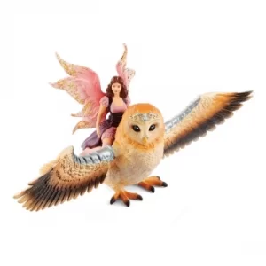 Image of Schleich Bayala Fairy in Flight on Glam-Owl Toy Figure Set