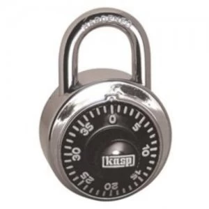 image of Kasp Dial Combination Lock 45mm Open Shackle Security Padlock