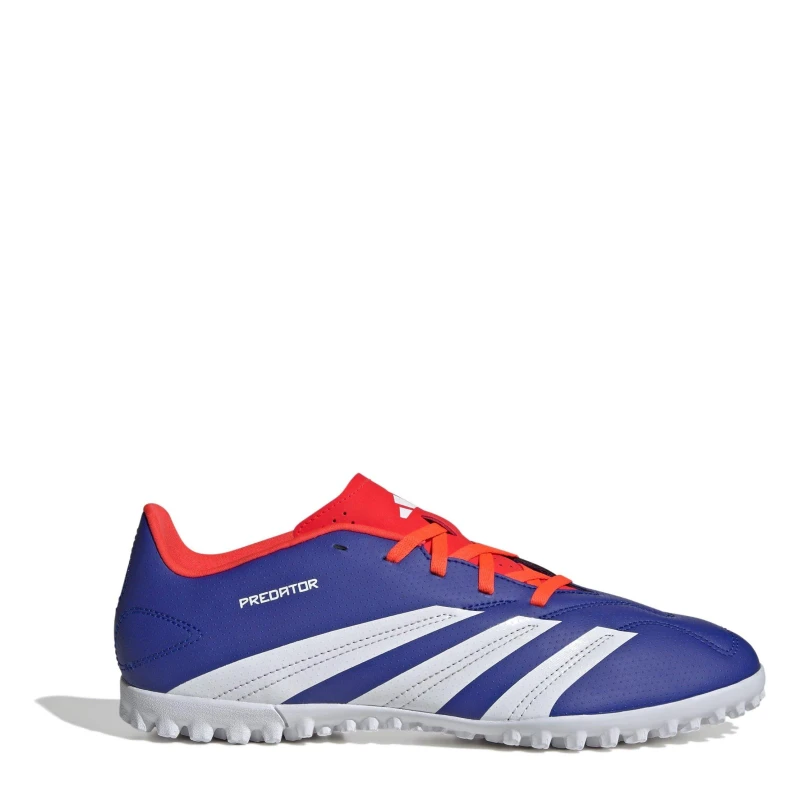 Image of adidas Predator 24 Club Astro Turf Football Boots Blue/Wht/Red male 10.5(45.3)