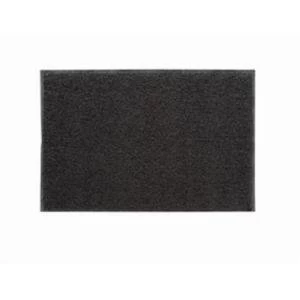 Image of Floortex Outdoor Mat Vinyl Fibre Surface Vinyl Back 600x900mm Grey