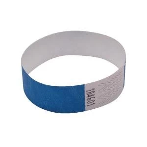 image of Announce Wrist Band 19mm Blue Pack of 1000 AA01835