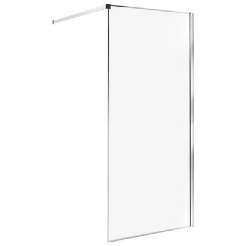 Image of Beliani Shower Screen Waspam 900 X 1900 mm Silver