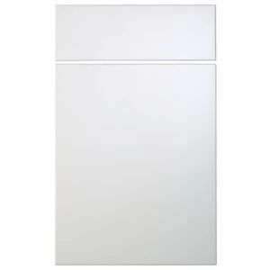 image of Cooke Lewis Raffello High Gloss White Drawerline door drawer front W450mm Set of 2