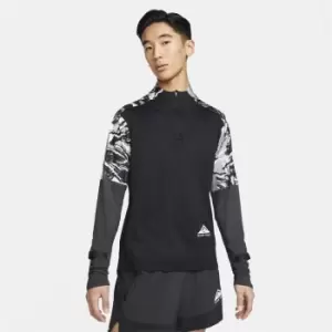 Image of Nike Dri-FIT Element Mens 1/2-Zip Trail Running Top - Black