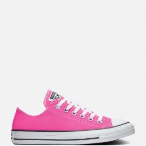 Image of Converse Womens Chuck Taylor All Star Canvas Ox Trainers - Pink - UK 3