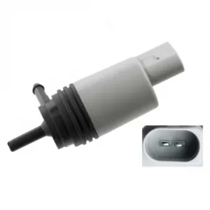 Image of Windscreen Washer Pump Water Pump window headlight cleaning 26495 Febi Bilstein