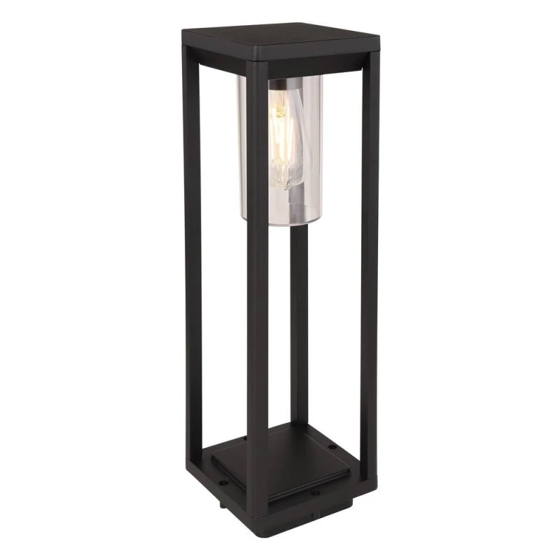 Image of Netlighting Candela Outdoor Bollard Matt Black IP44 1x E27 Black Unisex