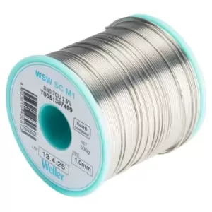 image of Weller T0051387499 WSW SC M1 99.3/0.7 Solder Wire 1.0mm 500g