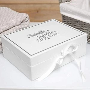 image of Twinkle Twinkle Baby Keepsake Box with 5 Compartments