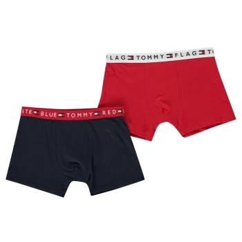 Image of Tommy Hilfiger Two Pack Trunks - Tango Red/Navy