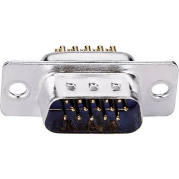 Image of ASSMANN WSW A-HDS 15 LL/Z D-SUB pin strip 180 ° Number of pins: 15 Solder bucket