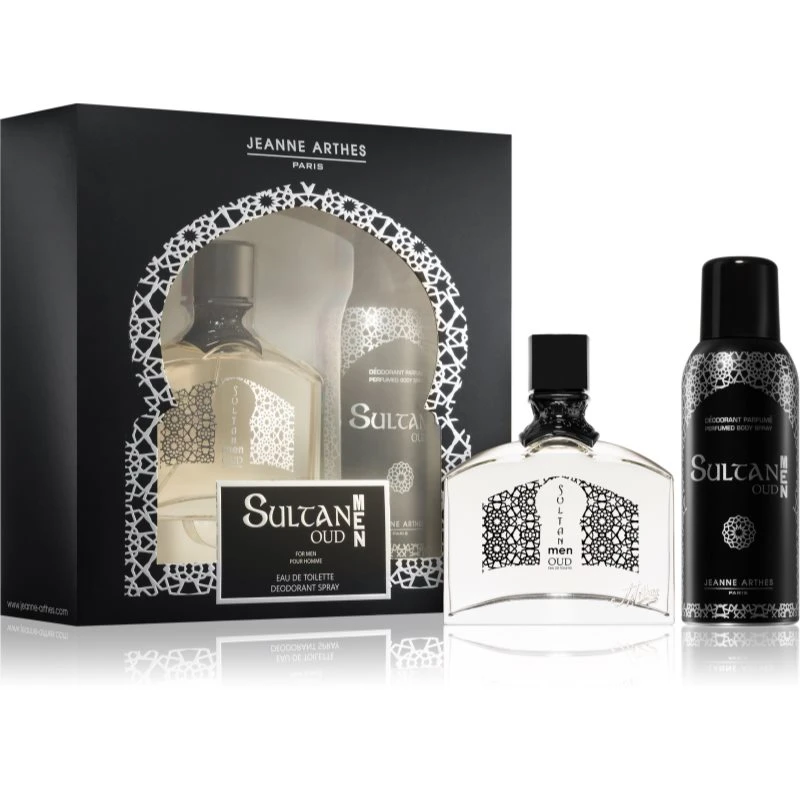 Image of Jeanne Arthes Sultan Men Oud Gift Set 100ml Eau de Parfum + 150ml Deodorant Spray