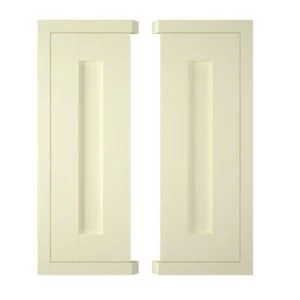 Image of IT Kitchens Holywell Ivory Style Framed Corner wall door W625mm Set of 2
