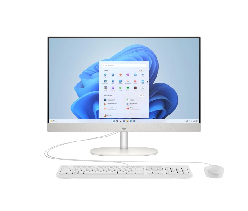 Image of HP 24-cr0003na AMD Ryzen 5 7520U 8GB RAM 512GB SSD 23.8" Windows 11 Home All-in-One Desktop PC BM5L4EA#ABU
