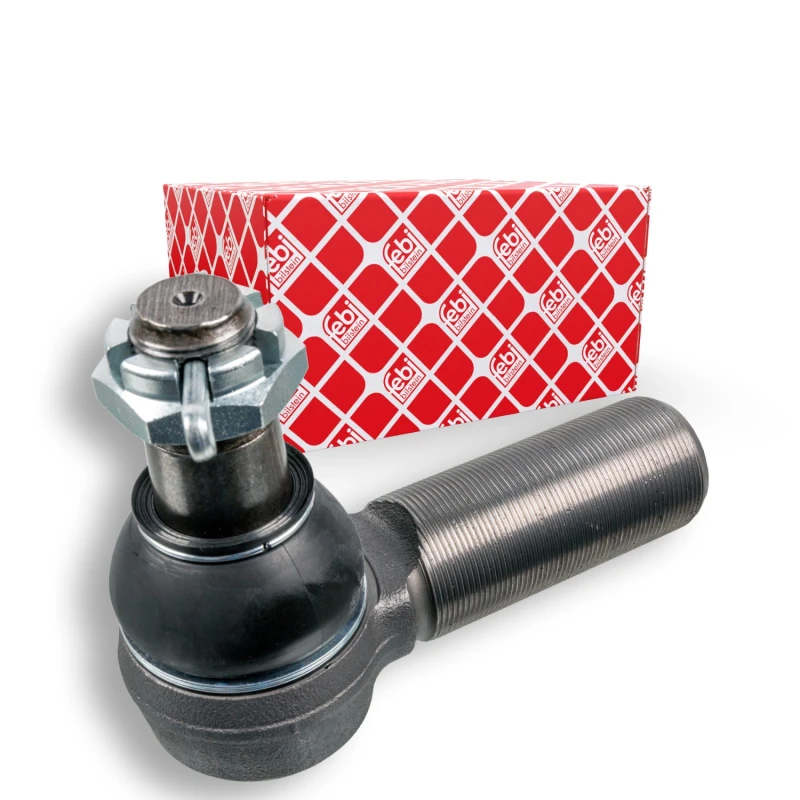 Image of FEBI BILSTEIN 15615 Track rod end OE Turbo NEW, Front Axle Right, with crown nut Tie Rod End (914)