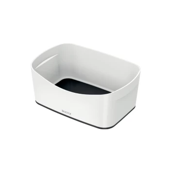 Image of MyBox WOW Storage Tray W 246 X H 98 X D 160 MM White/Black - Outer Carton of 4