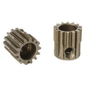 image of Corally 48 Dp Pinion Short Hardened Steel 14 Teeth Shaft Dia. 3.17Mm