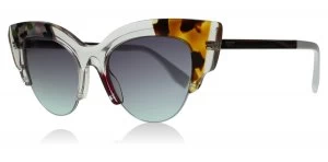 Image of Fendi 0178/s Sunglasses Pink / Print TKUE1 50mm