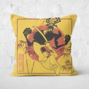 Image of Samurai Jack Eternal Battle Square Cushion - 50x50cm - Soft Touch