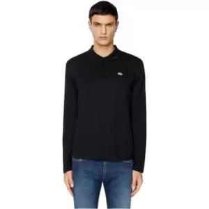 Diesel Smith Long Sleeve Polo Shirt Mens - Black