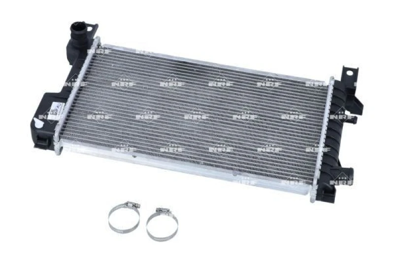 Image of NRF 55314 Engine radiator EASY FIT Brazed cooling fins, Aluminium, with mounting parts Aluminium Radiator,engine cooling (470)