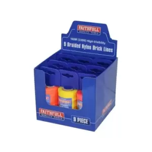Image of Faithfull Brick Line Replacement Dispenser Reel CDU, 9 Piece FAIBLDISPCDU