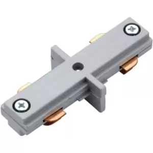 Image of Commercial Track Light Internal Connector - 80mm Length - Silver Rail System