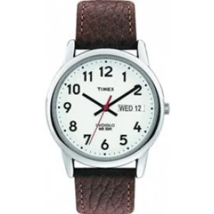 image of Timex T20041 Mens Brown Leather Strap Analouge Watch