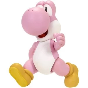 Image of Pink Yoshi With Egg (Super Mario) World Of Nintendo 4" Action Figure