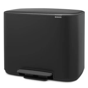 Image of Brabantia Bo Pedal Bin 11 + 23 Litre Matt Black