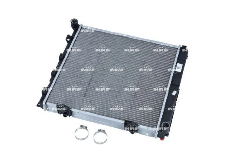 Image of NRF 56141 Engine radiator EASY FIT Brazed cooling fins, Aluminium, with mounting parts Aluminium Radiator,engine cooling (470)