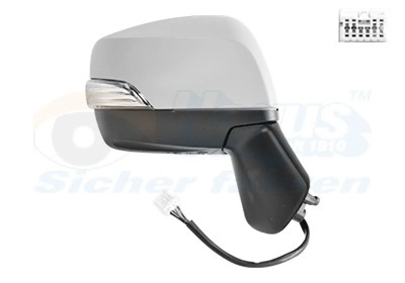 Image of VAN WEZEL Wing mirror VAN WEZEL 5160808