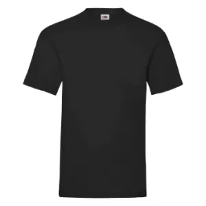 Image of Fruit Of The Loom Mens Valueweight Short Sleeve T-Shirt (M) (Black)