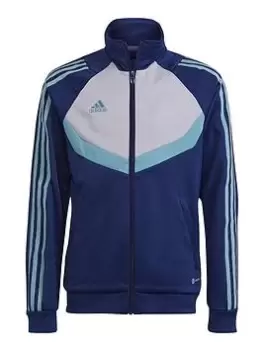 Image of Boys, adidas Youth Tiro College Jacket - Blue Size 15-16 Years