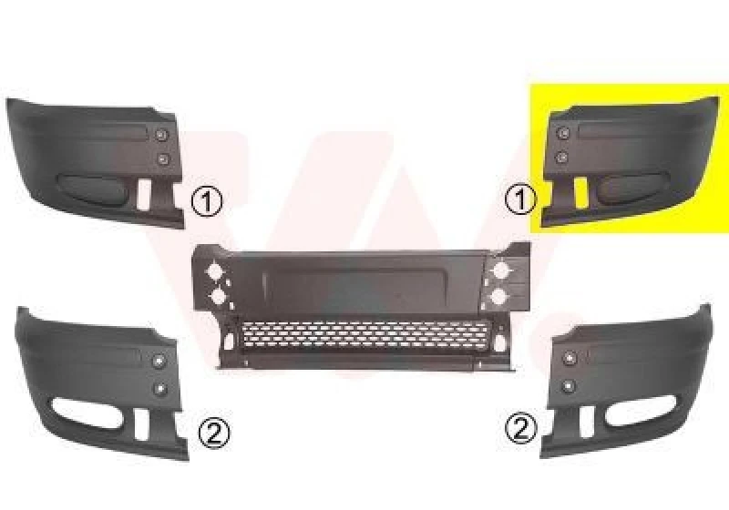 Image of VAN WEZEL Bumper VAN WEZEL 1898563