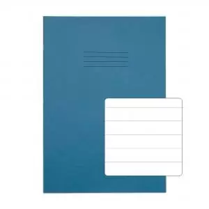 Image of RHINO A4 Exercise Book 32 Pages 16 Leaf Light Blue 15mm Lined