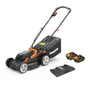 image of Worx WG779E.1 34cm 40V Cordless Lawnmower