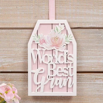 Sophia Wooden Hanging Plaque - World's Best Gran