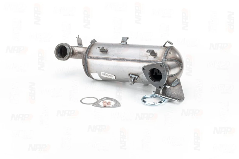 Image of NAP carparts CAD10648 Particulate Filter with fastening/mounting material Cordierite Soot-/ Particle Filter,exhaust system (1256)