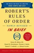 Image of roberts rules of order newly revised in brief 3rd edition