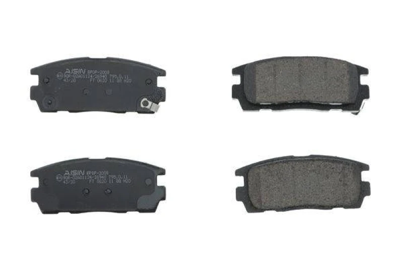 Image of AISIN BPOP-2008 Brake pad set Premium ADVICS by AISIN with acoustic wear warning Brake Pad Set,disc brake (402)