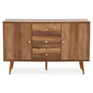 Image of Interiors By Ph 3 Drawer Sideboard Wood Veneer