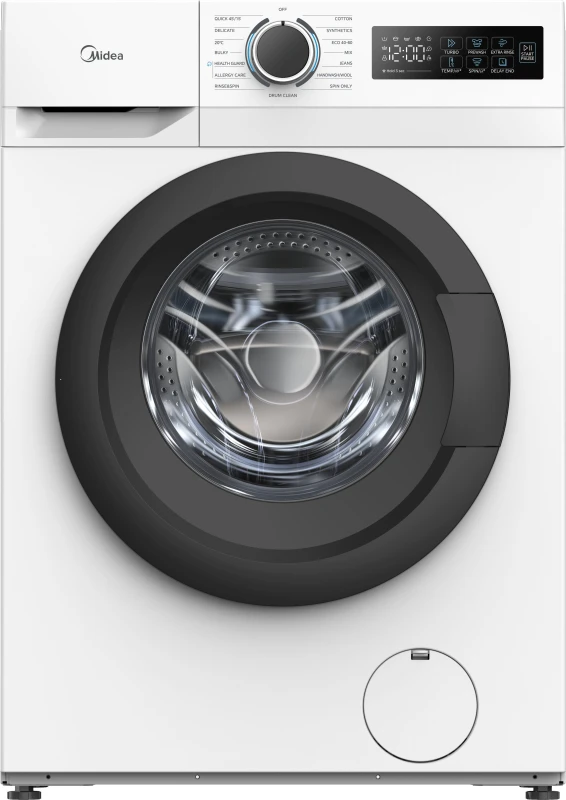 Image of Midea MF110W80BA10/W-UK 8kg Washing Machine with 1400 rpm - White - A Rated